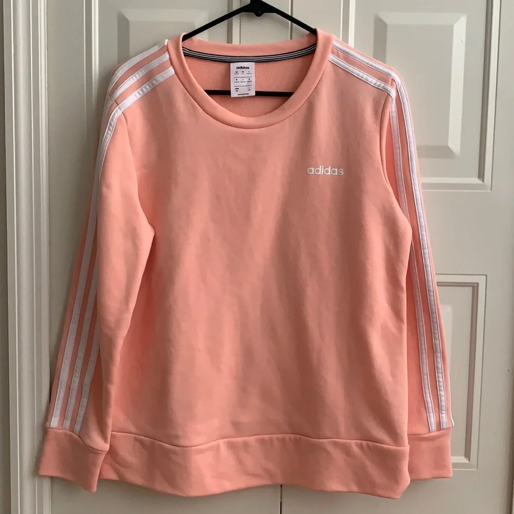 Coral Adidas Sweater - Picture 1 of 4